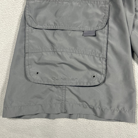Quiksilver Cargo Shorts Mens Large Outdoor Skate Surfer Summer Pockets Polyester - Picture 4 of 11